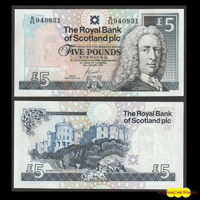 2005 Royal Bank of Scotland Plc £5 (B/96)